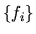$\{ f_{i} \}$