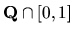 ${\bf Q} \cap
[0,1]$