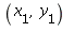 x[1], y[1]