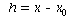 h = `+`(x, `-`(x[0]))