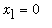x[1] = 0