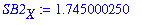SB2[X] := 1.745000250